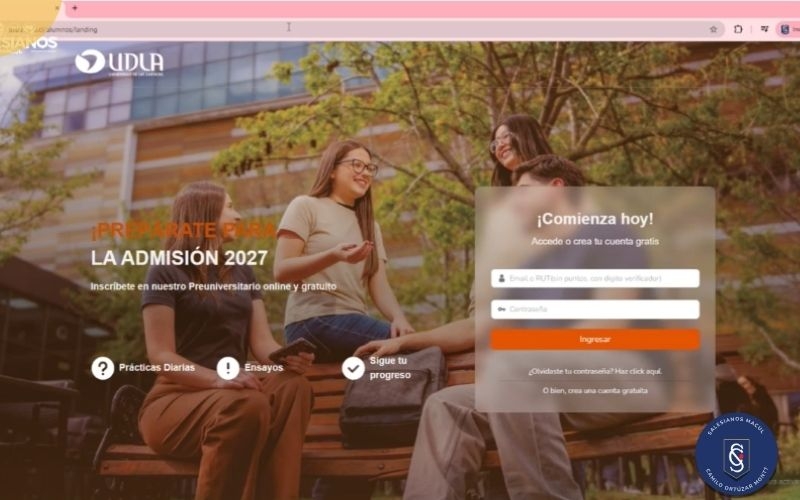 Preuniversitario gratuito UDLA para IV° Medio